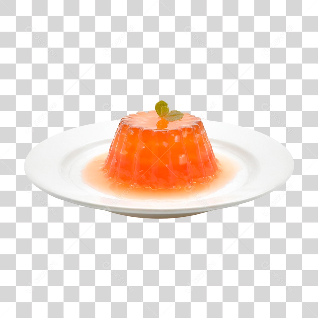 Prato com Geleia de Laranja PNG Transparente