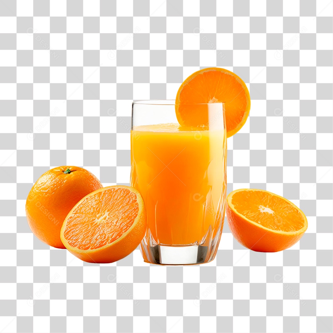 Suco de Laranja PNG Transparente