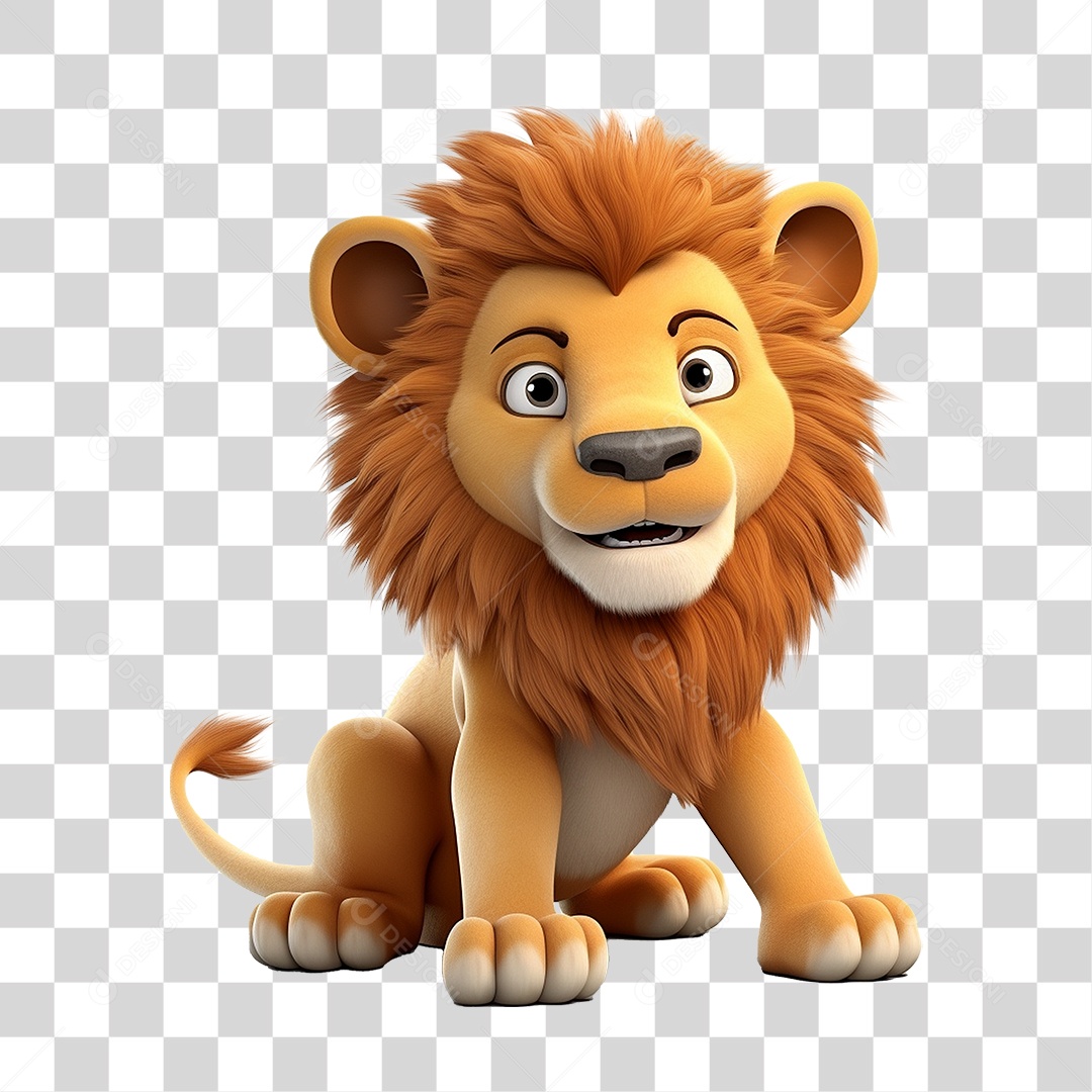 Animal Leão PNG Transparente