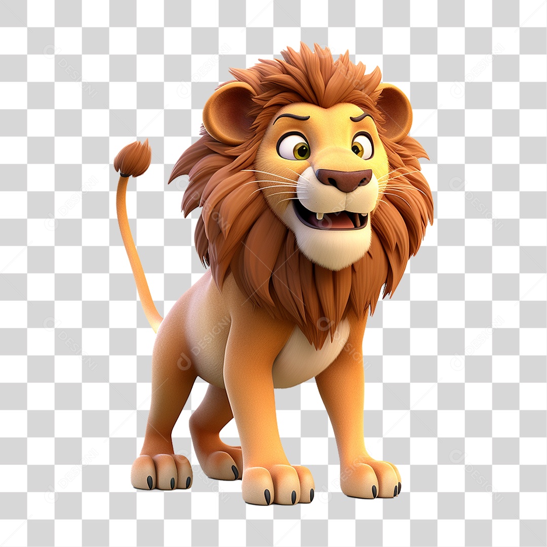 Animal Leão PNG Transparente