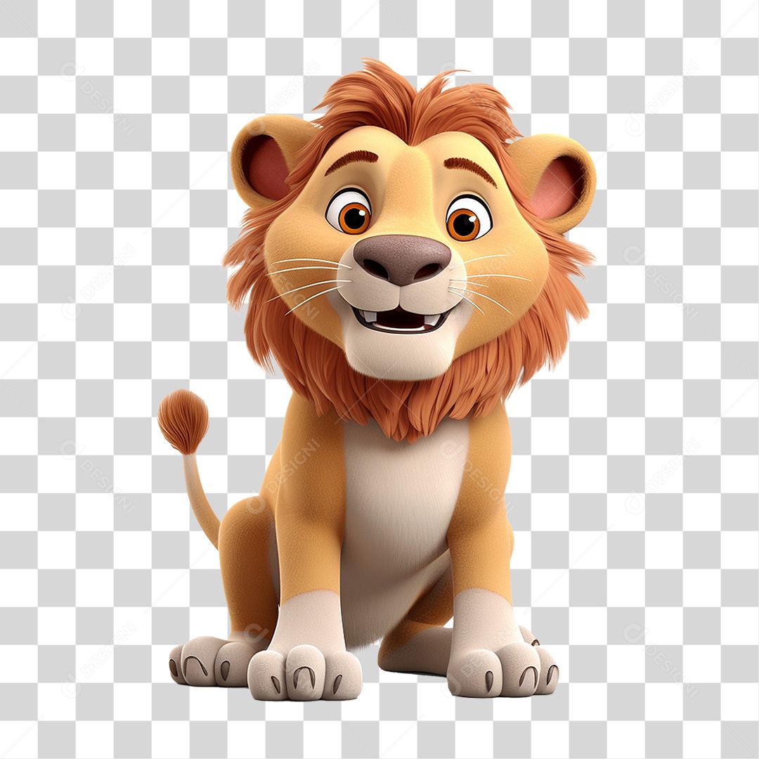 Animal Leão PNG Transparente