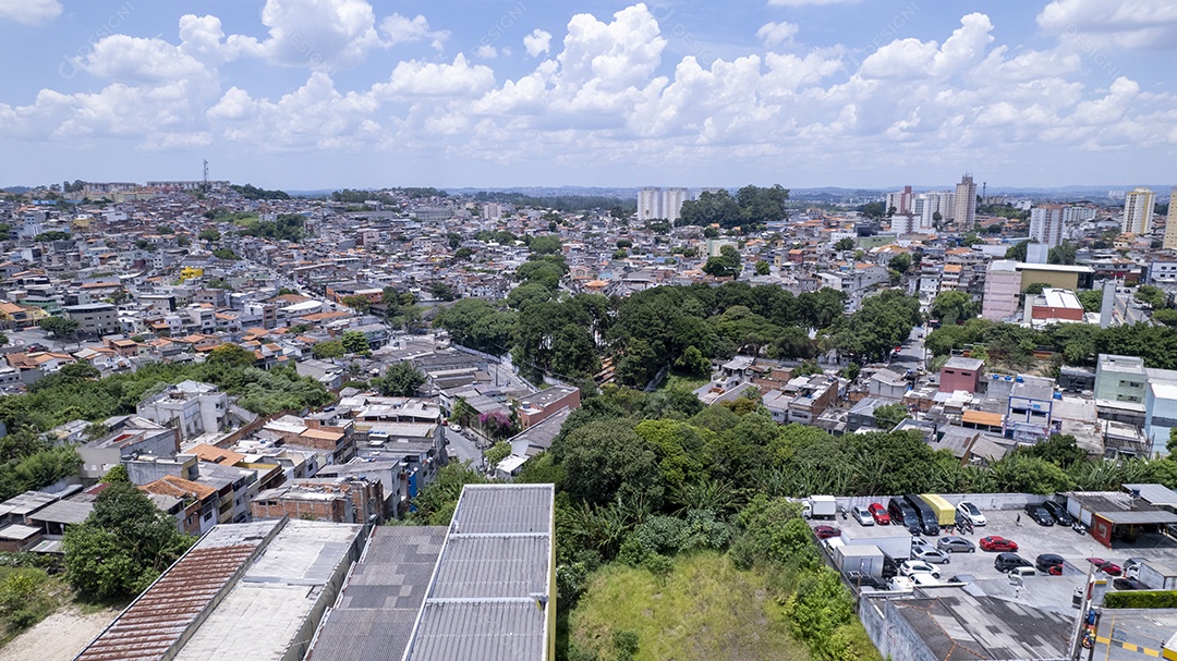 Vista aérea da cidade de Diadema São Paulo