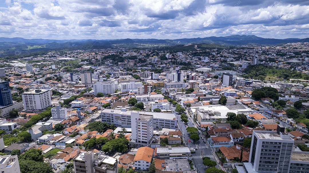 Praça principal imagem aérea da cidade de Betim Belo Horizonte