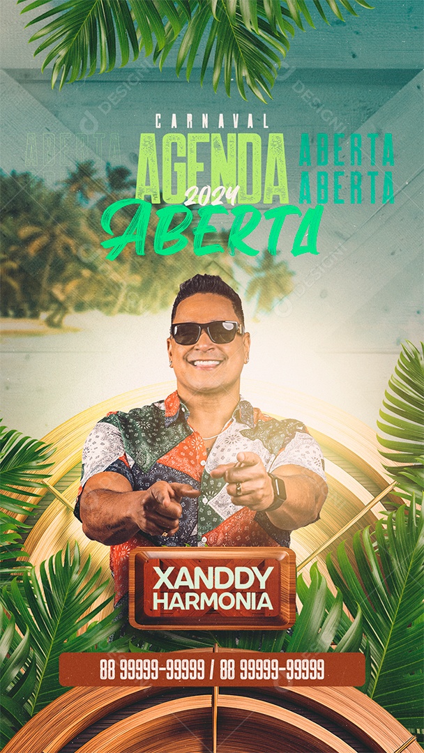 Social Media Flyer Evento Agenda Aberta PSD Editável