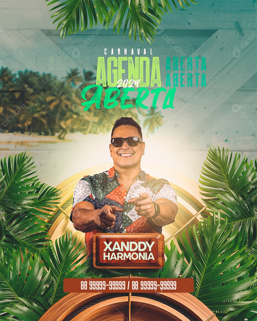 Social Media Flyer Evento Agenda Aberta PSD Editável