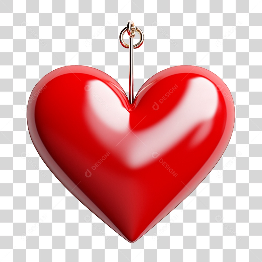 Coração Vermelho PNG Transparente