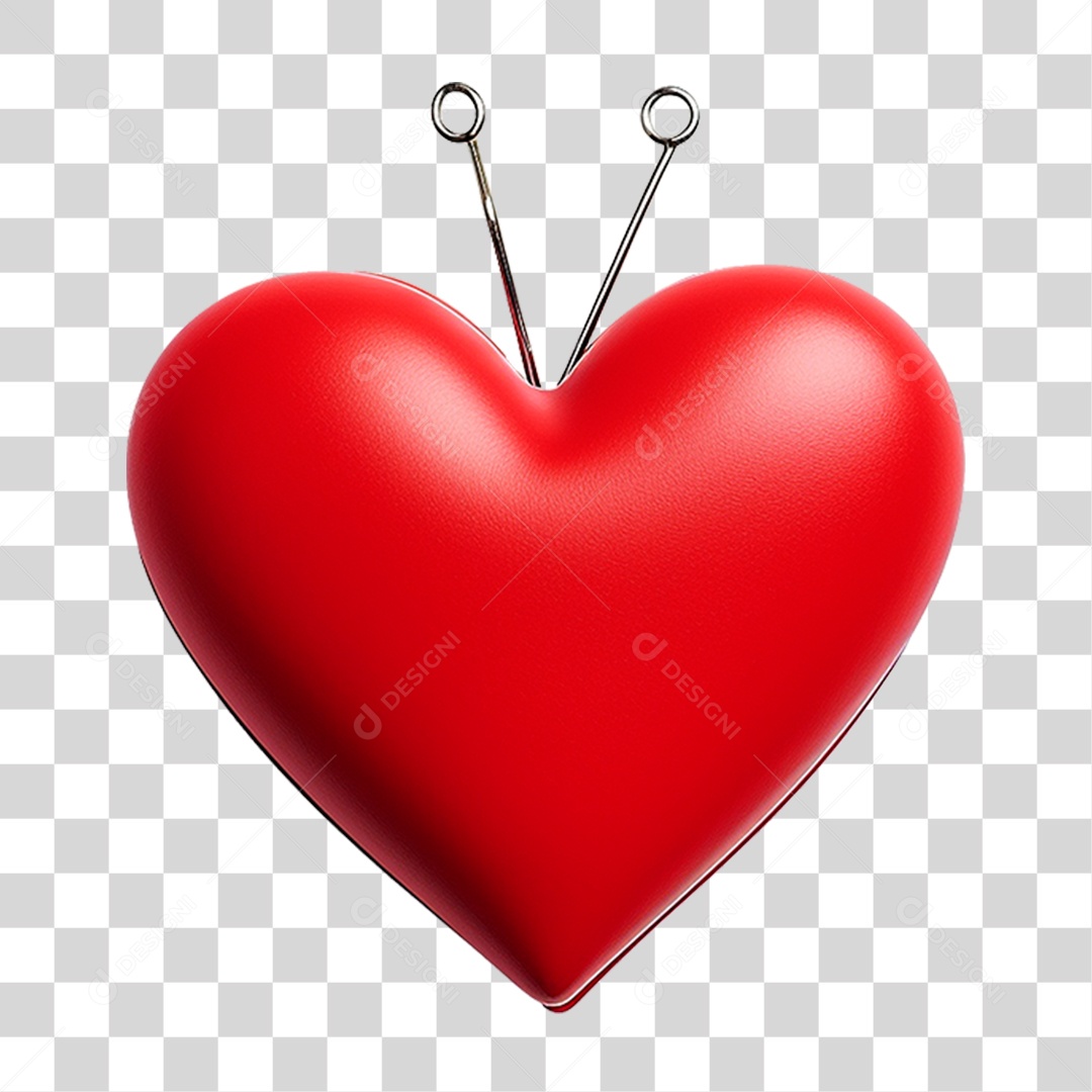 Coração Vermelho PNG Transparente