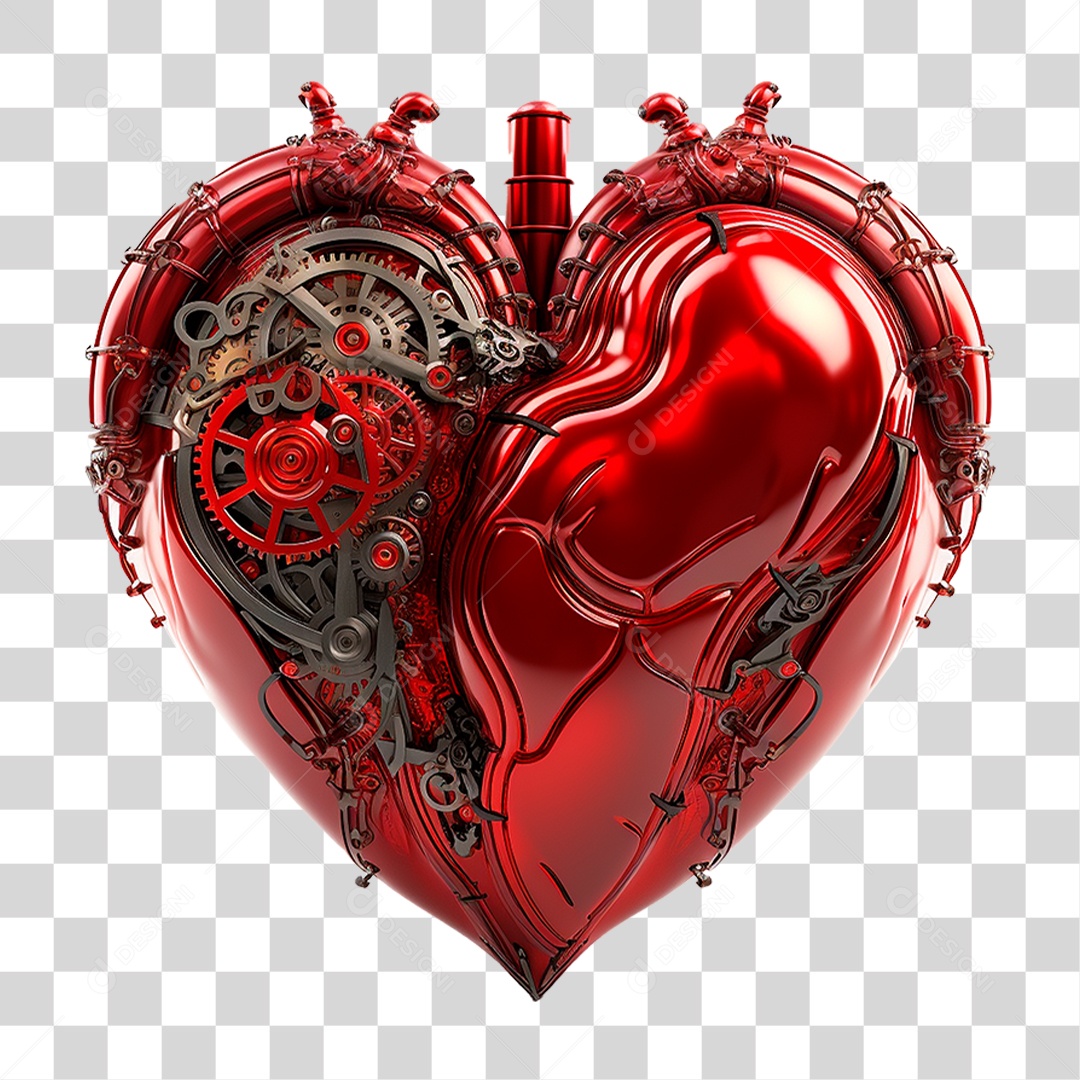 Coração Vermelho PNG Transparente
