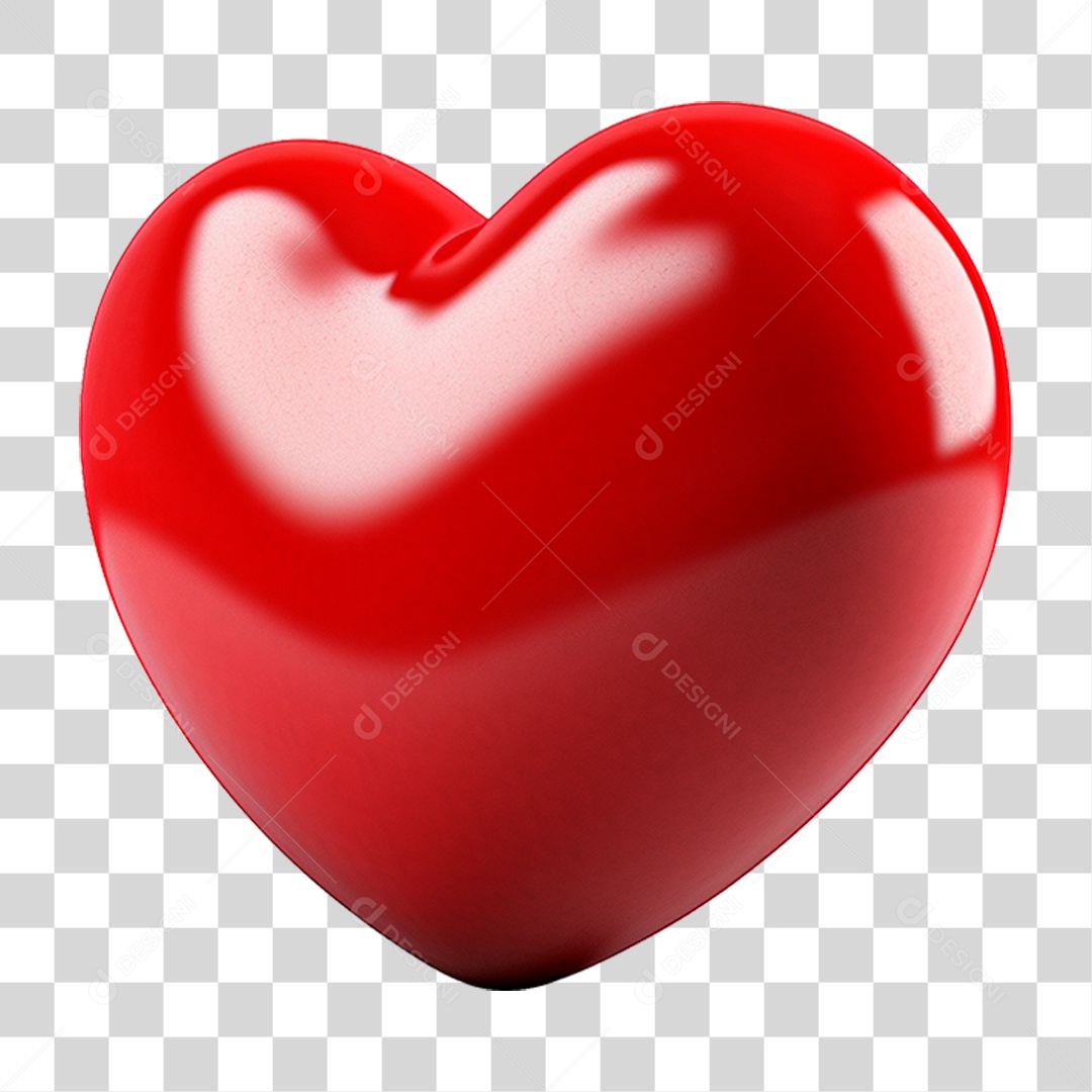 Coração Vermelho PNG Transparente