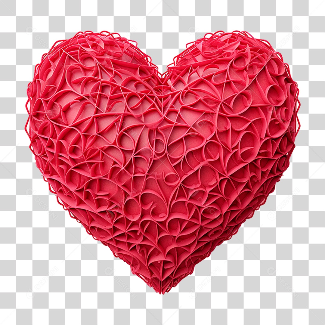 Coração Vermelho PNG Transparente