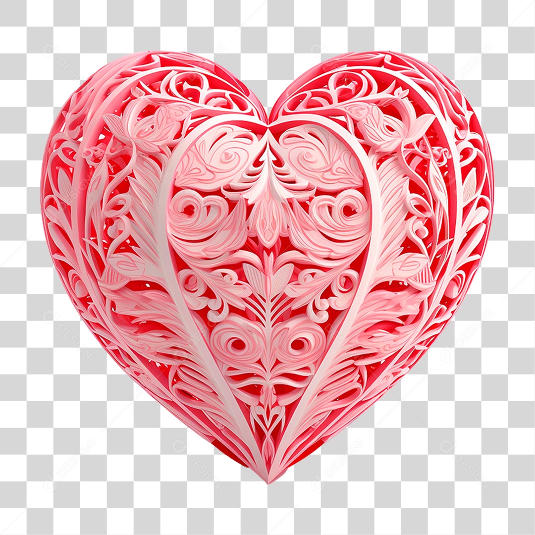 Coração Vermelho PNG Transparente