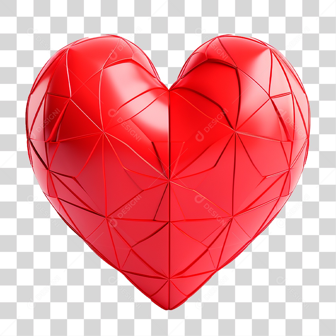 Coração Vermelho PNG Transparente