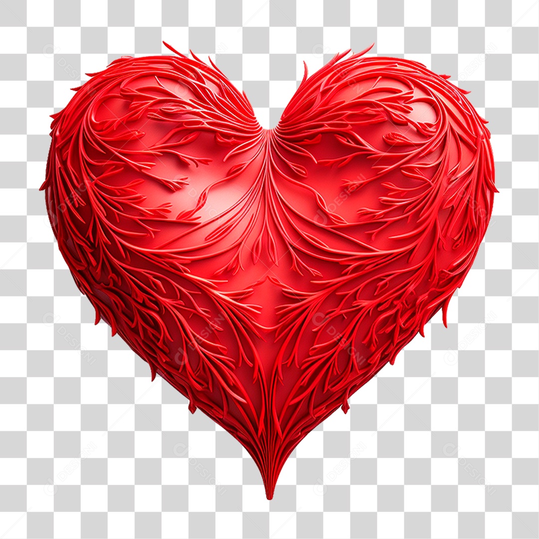 Coração Vermelho PNG Transparente