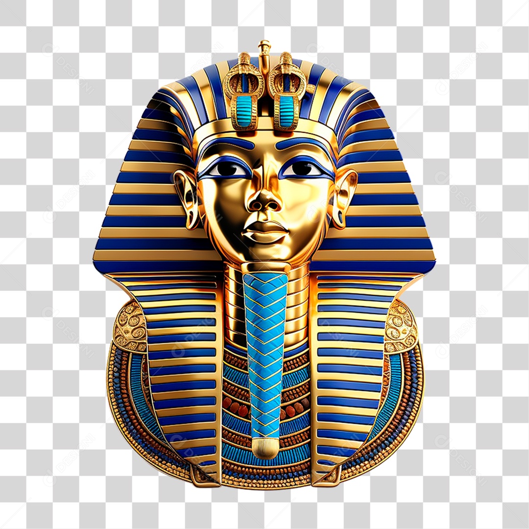 Mascara do Rei Tut PNG Transparente