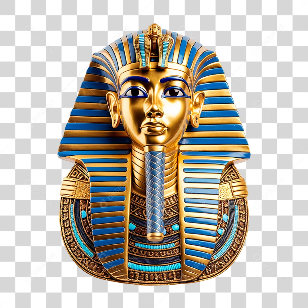 Mascara do Rei Tut PNG Transparente