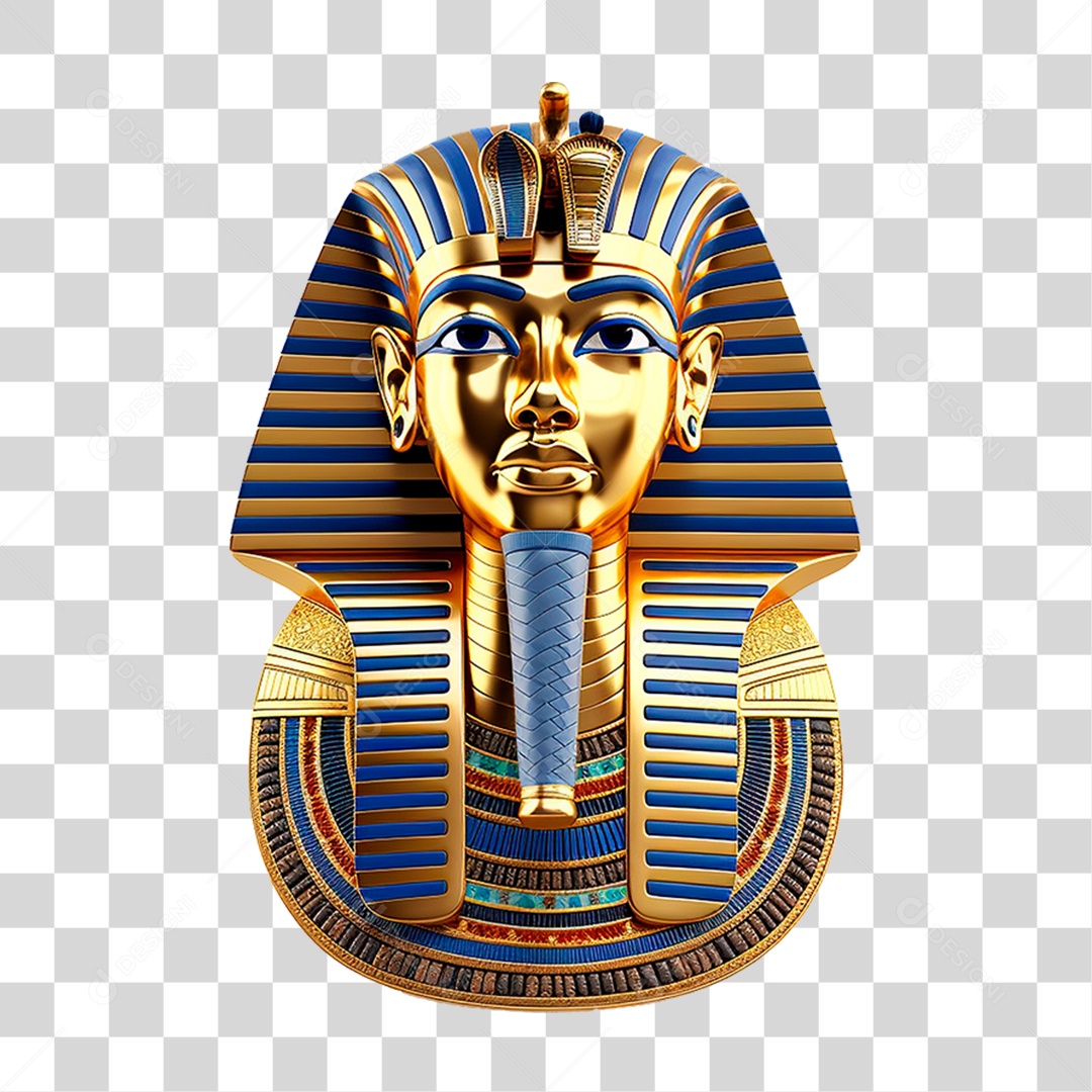 Mascara do Rei Tut PNG Transparente
