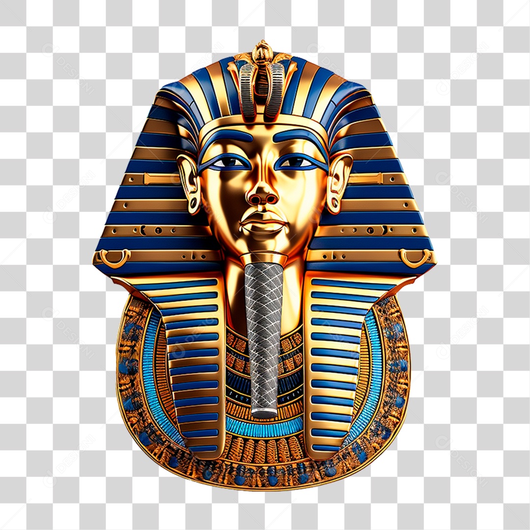 Mascara do Rei Tut PNG Transparente