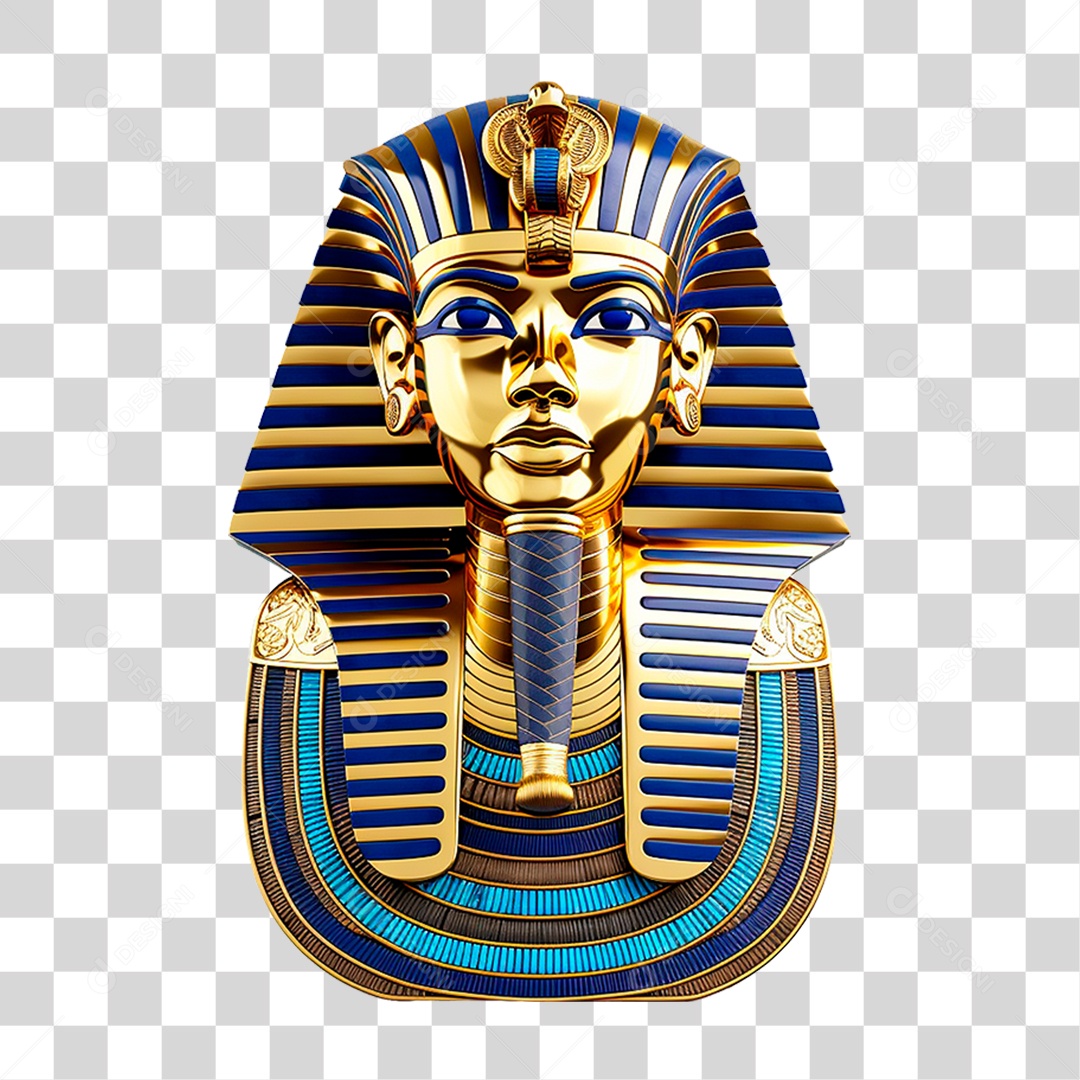 Mascara do Rei Tut PNG Transparente