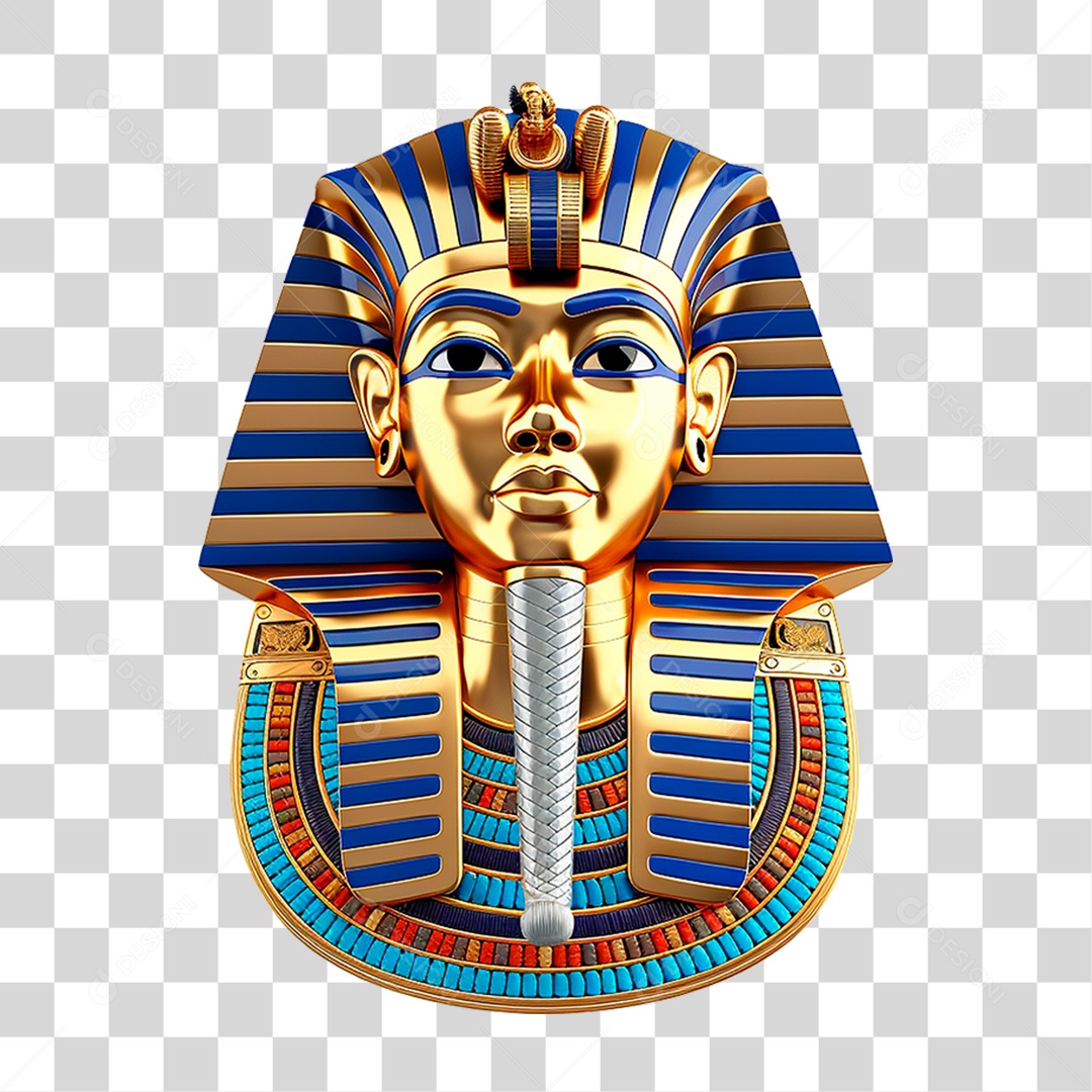 Mascara do Rei Tut PNG Transparente