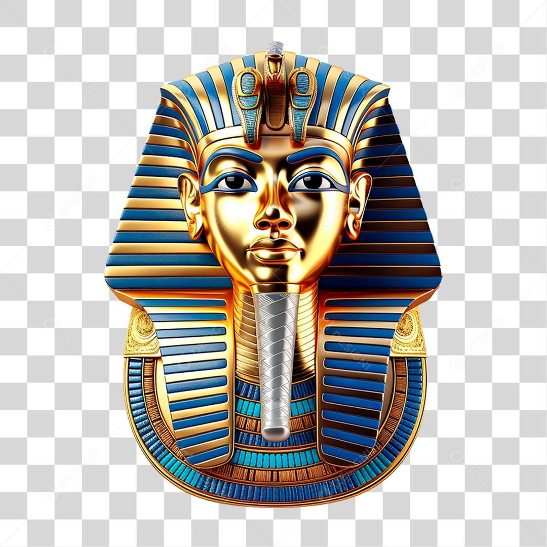 Mascara do Rei Tut PNG Transparente