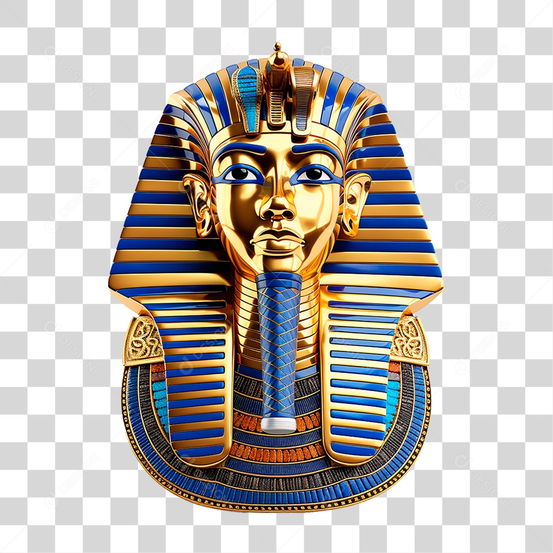 Mascara do Rei Tut PNG Transparente