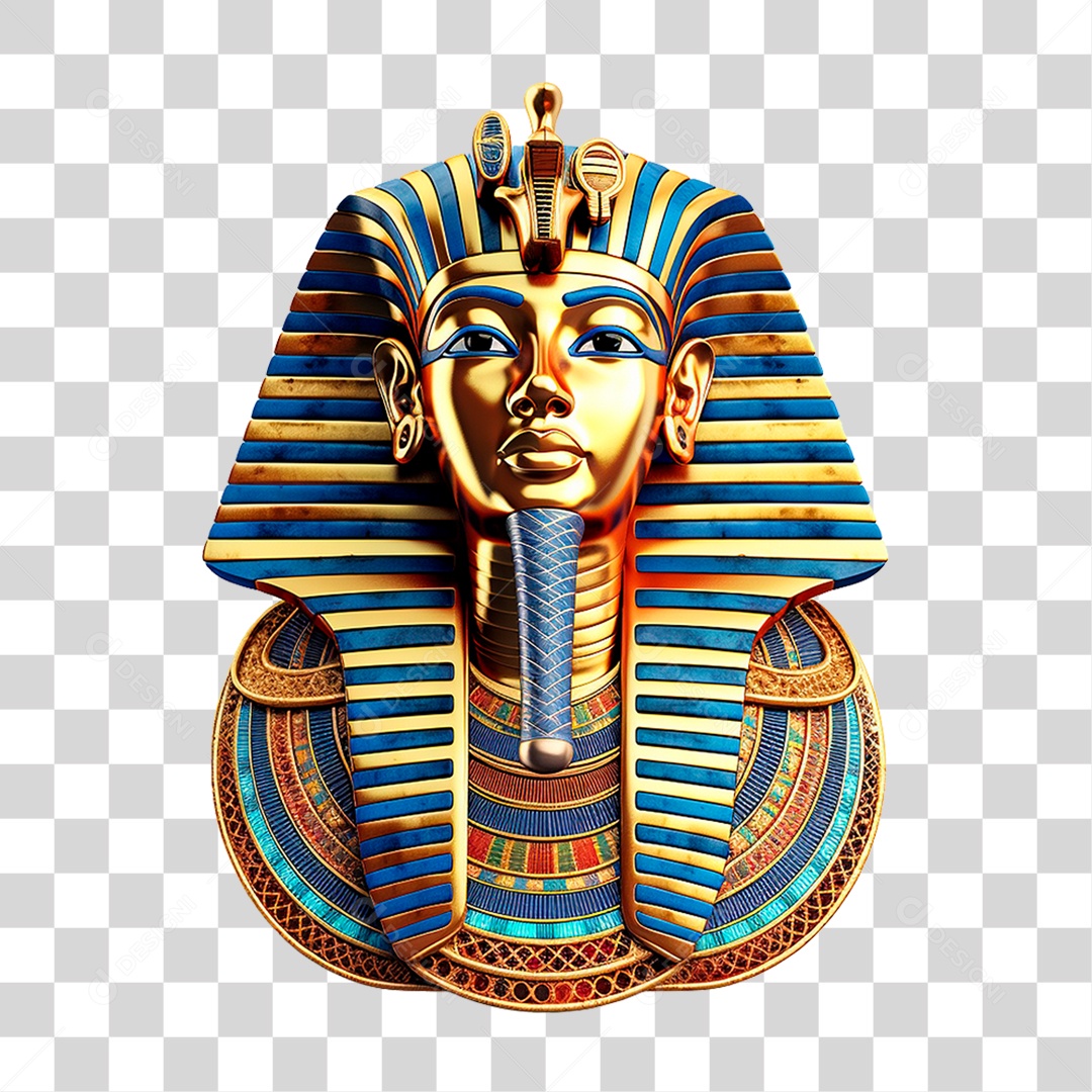 Mascara do Rei Tut PNG Transparente