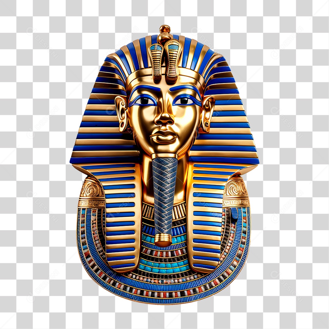 Mascara do Rei Tut PNG Transparente