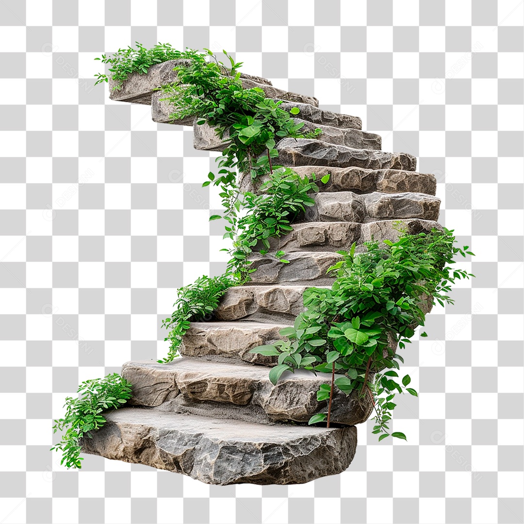 Escadas de Pedra PNG Transparente