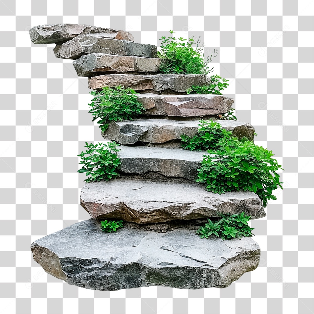Transparent Stone Ladder PNG
