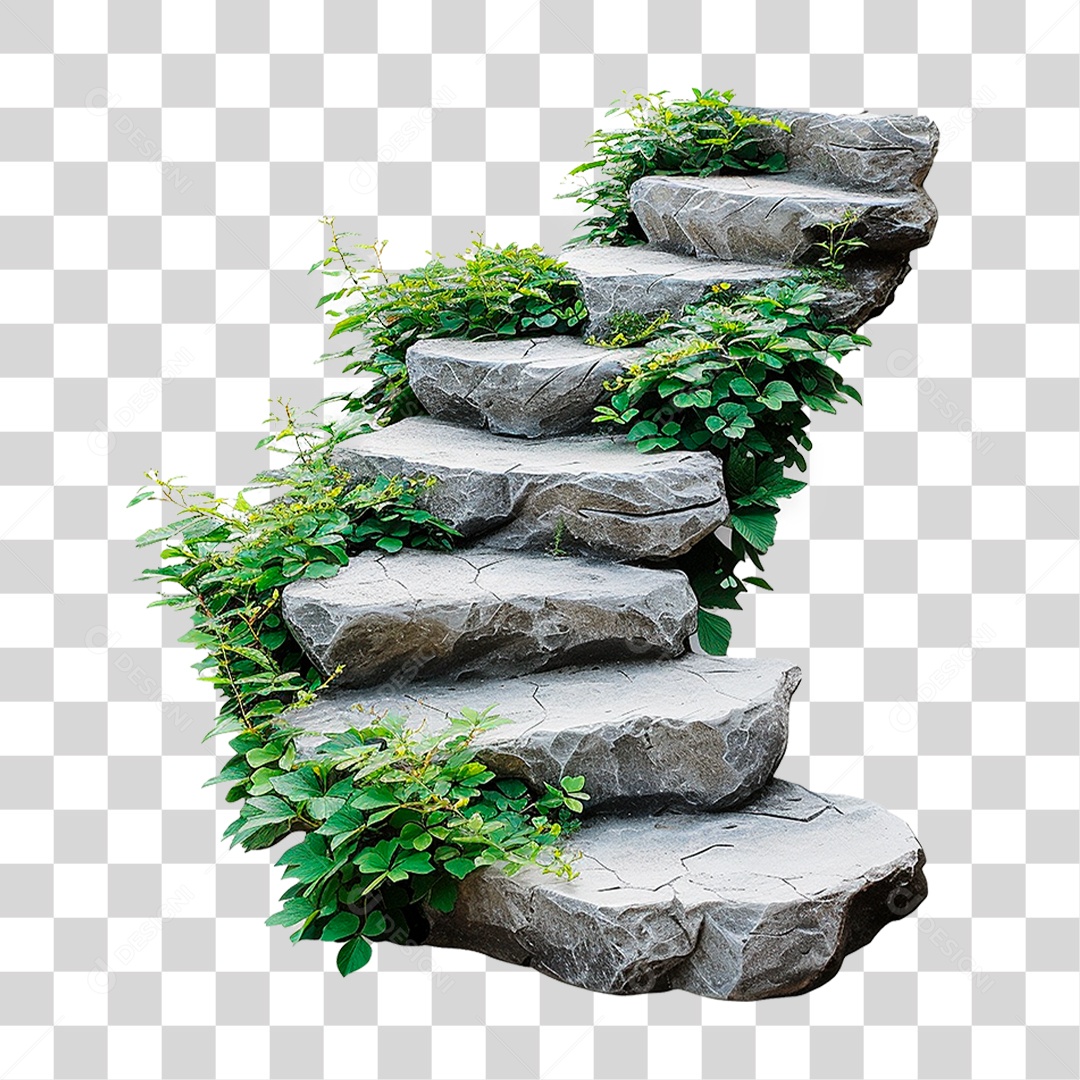 Escadas de Pedra PNG Transparente