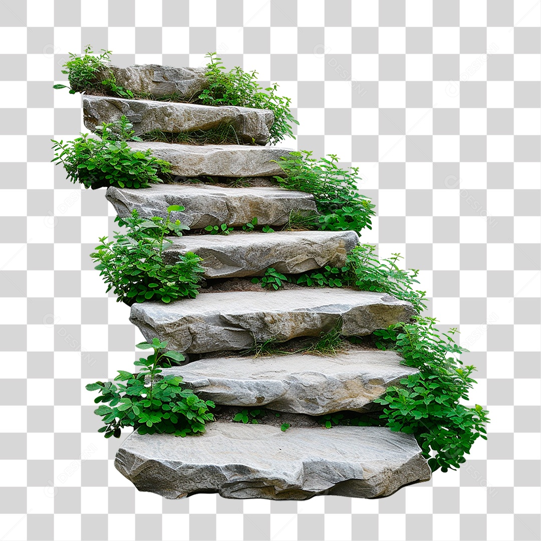 Escadas de Pedra PNG Transparente