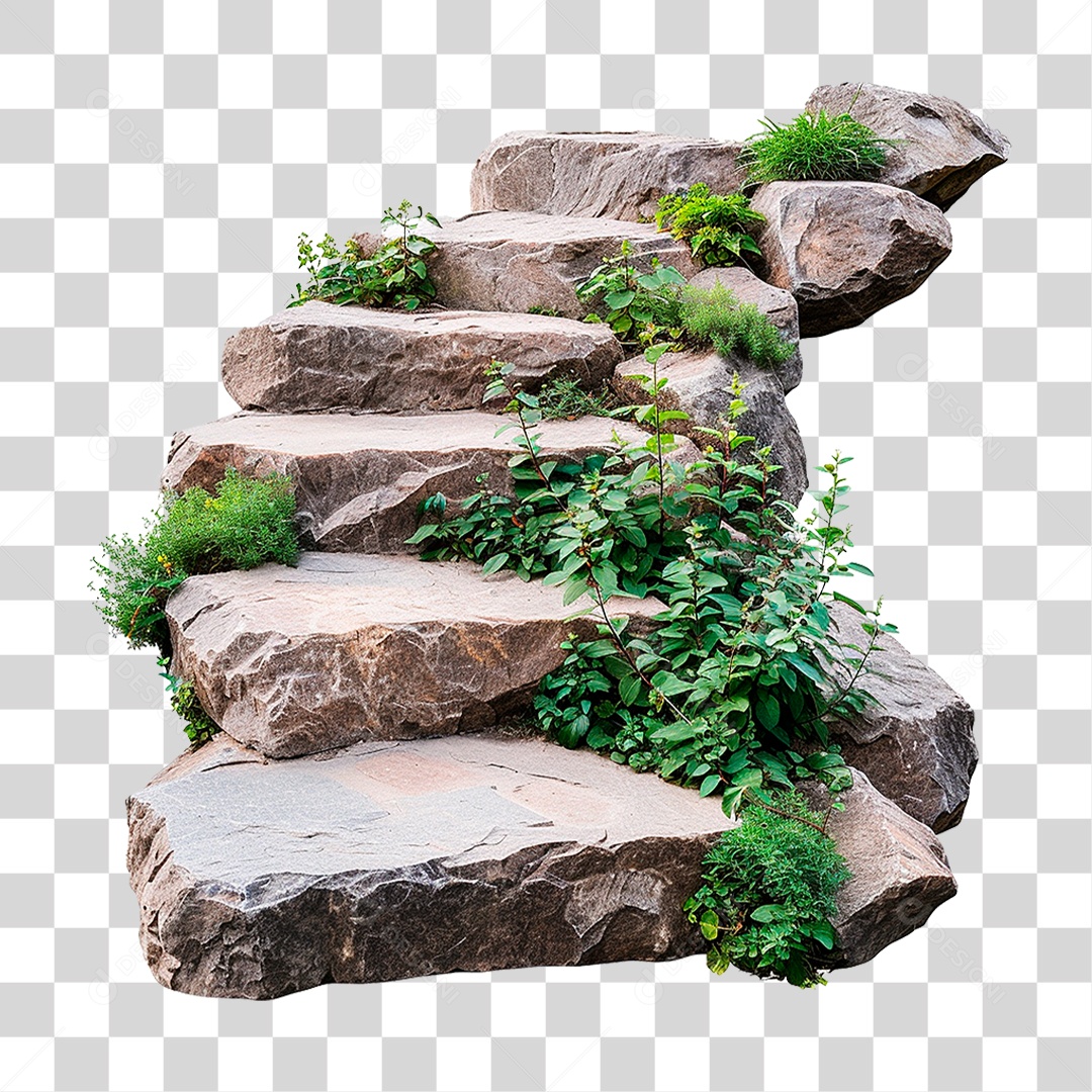 Escadas de Pedra PNG Transparente