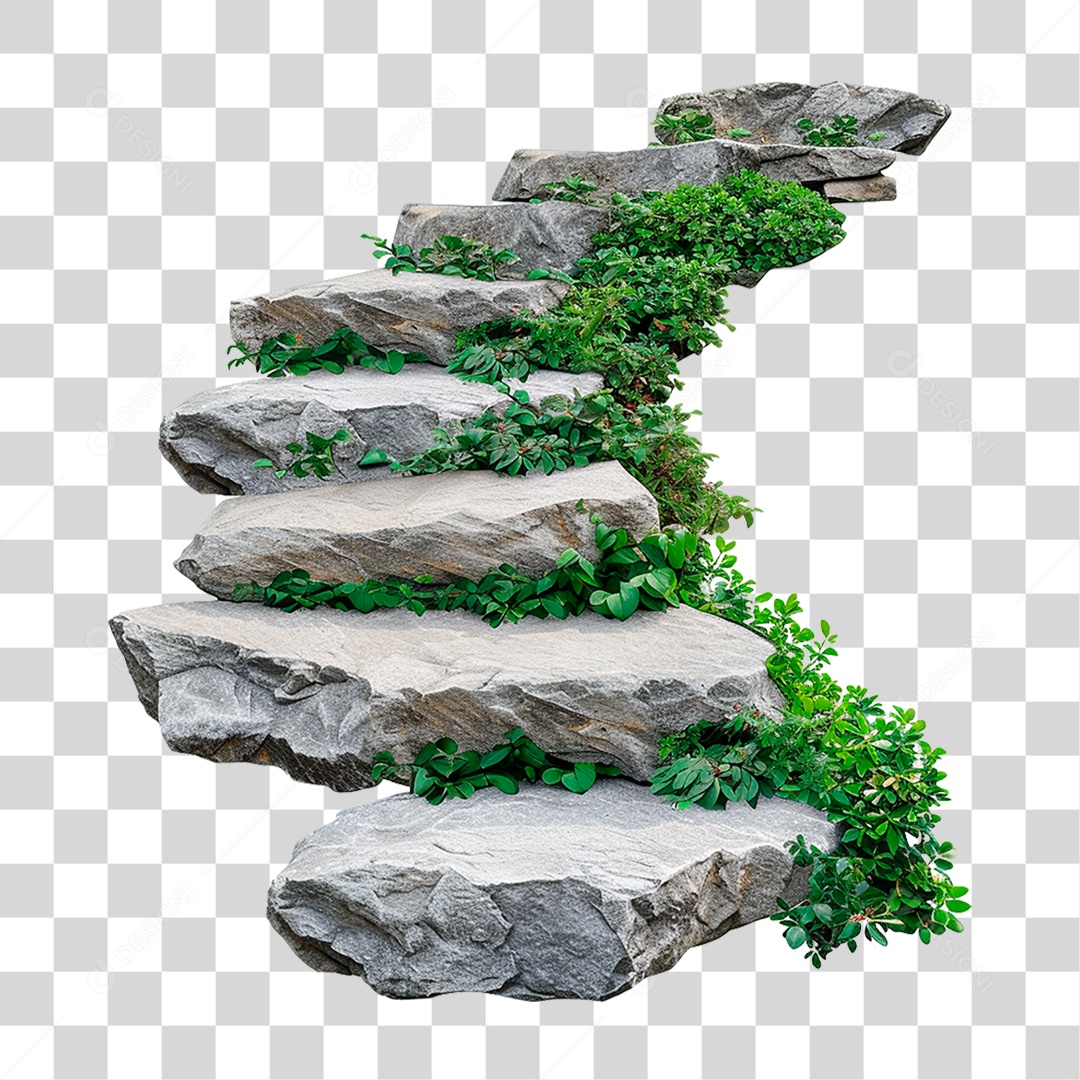 Escadas de Pedra PNG Transparente
