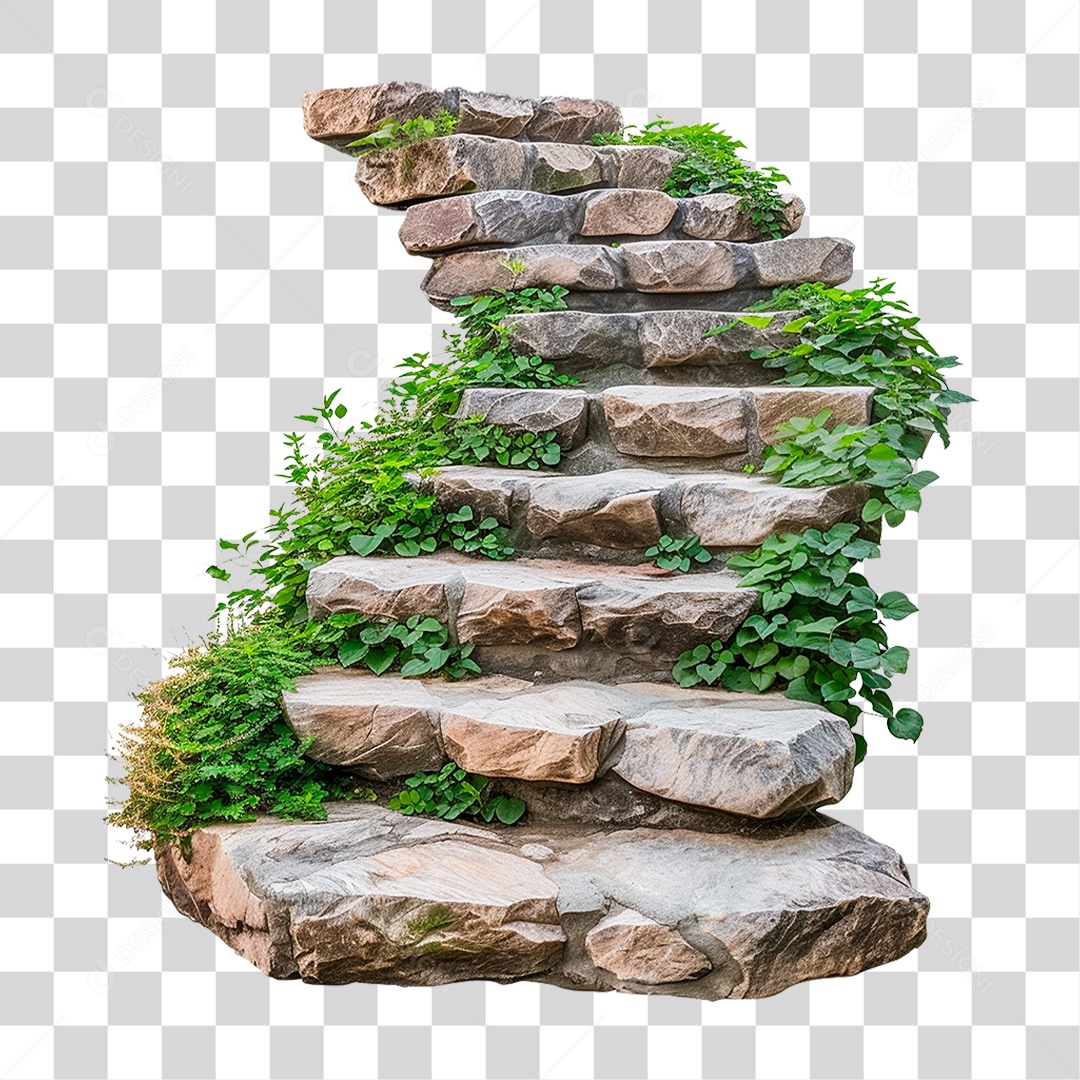 Escadas de Pedra PNG Transparente