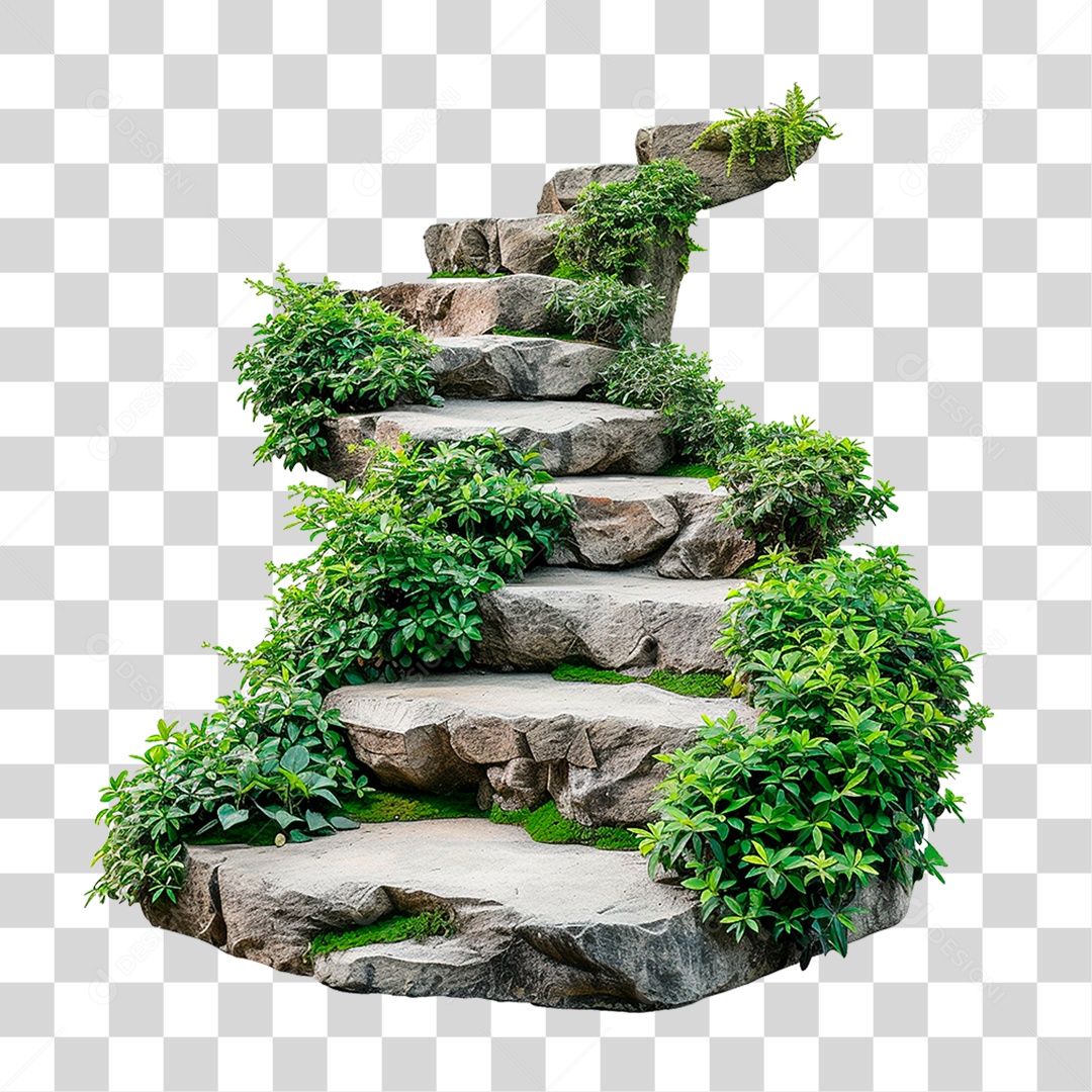 Escadas de Pedra PNG Transparente