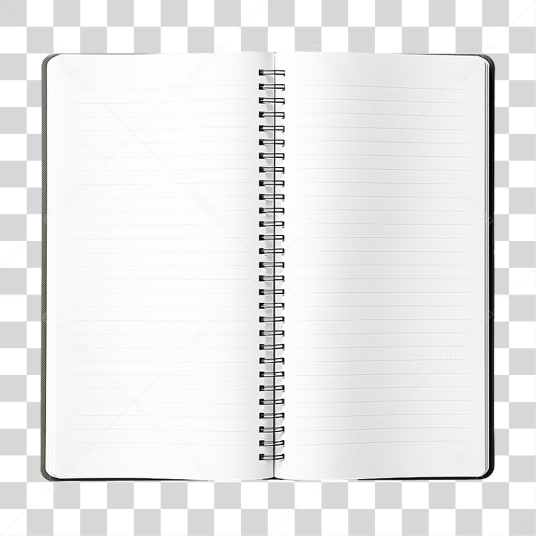 Caderno Aberto PNG Transparente