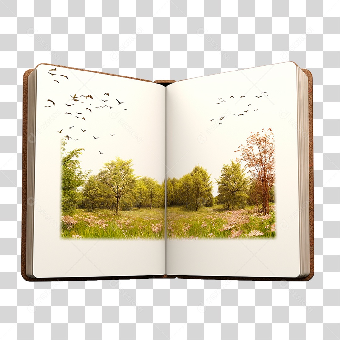 Livro Aberto PNG Transparente