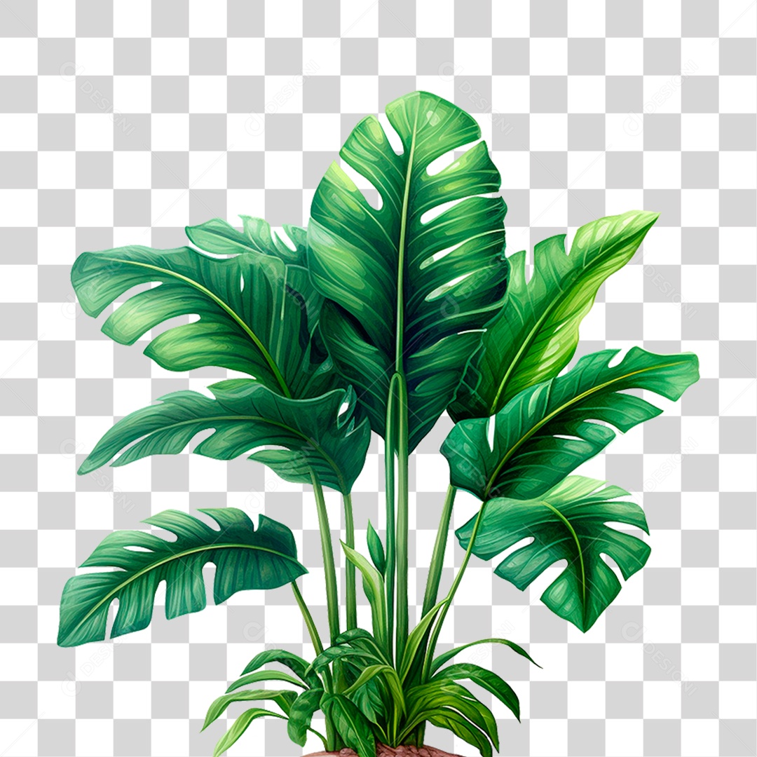 Planta Bananeira PNG Transparente