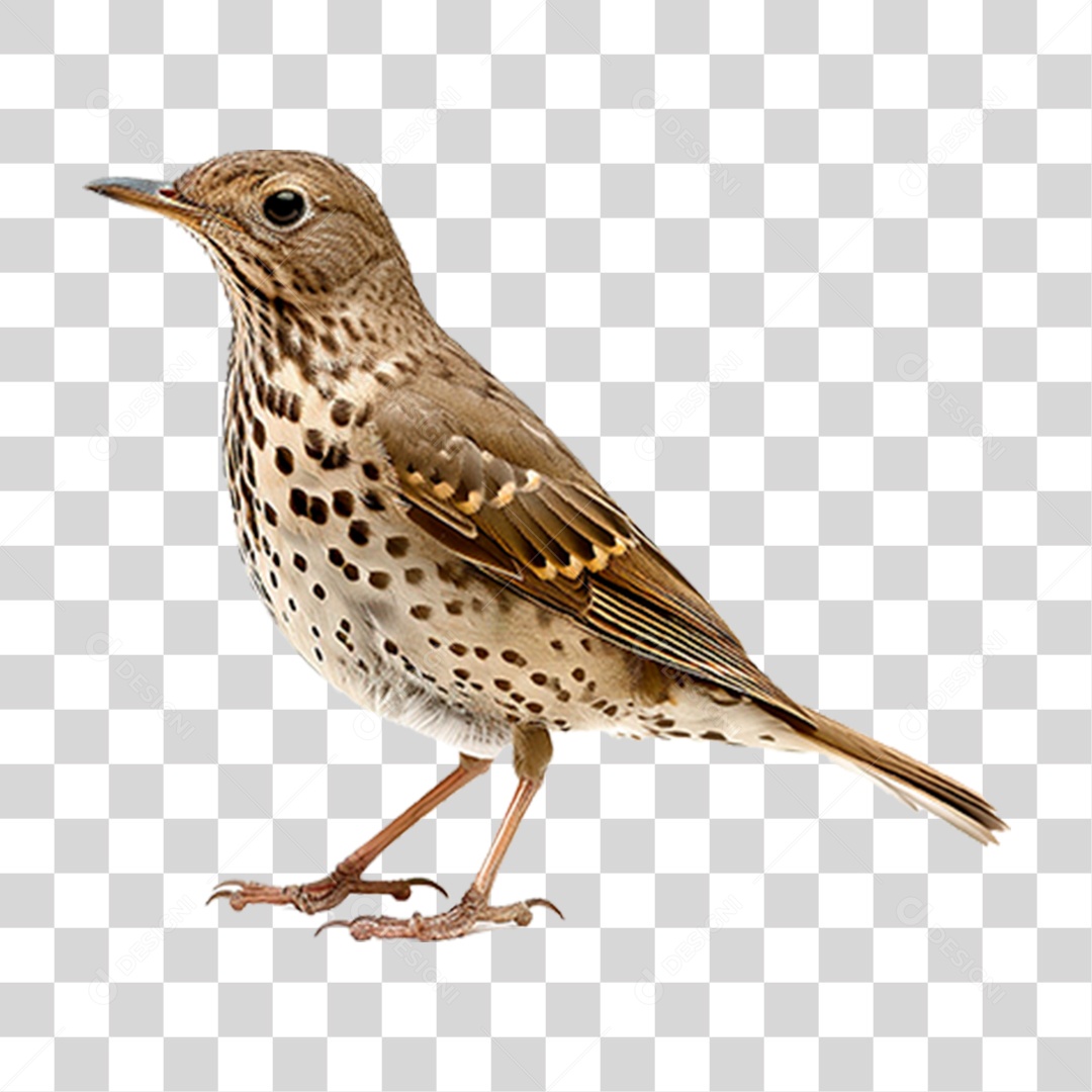 Tordo da Neve PNG Transparente