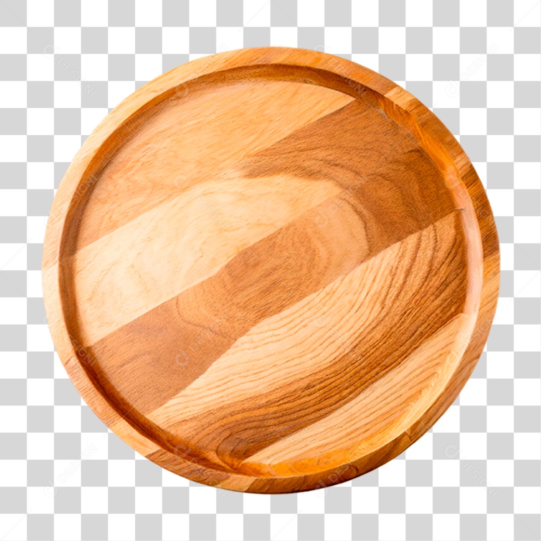 Prato de Madeira PNG Transparente