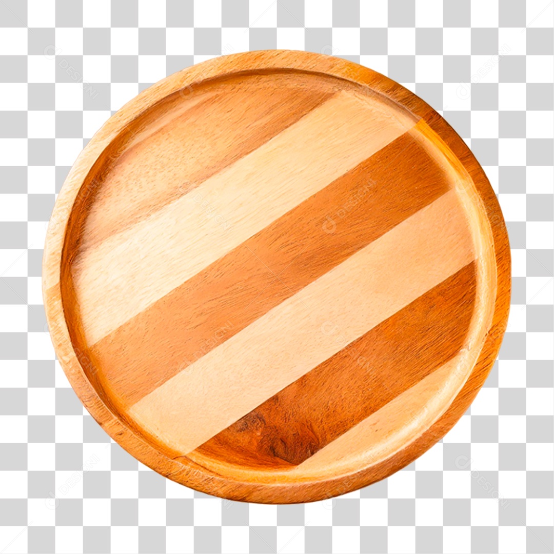 Prato de Madeira PNG Transparente