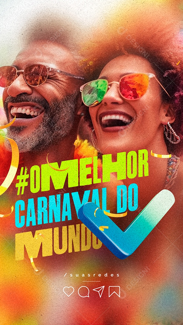 Story Carnaval O Melhor Carnaval do Mundo Social Media PSD Editável