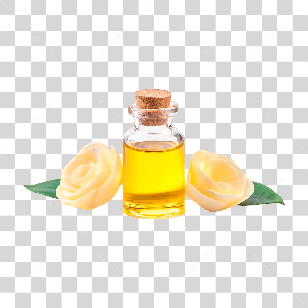 Frasco com Óleo de Canola PNG Transparente