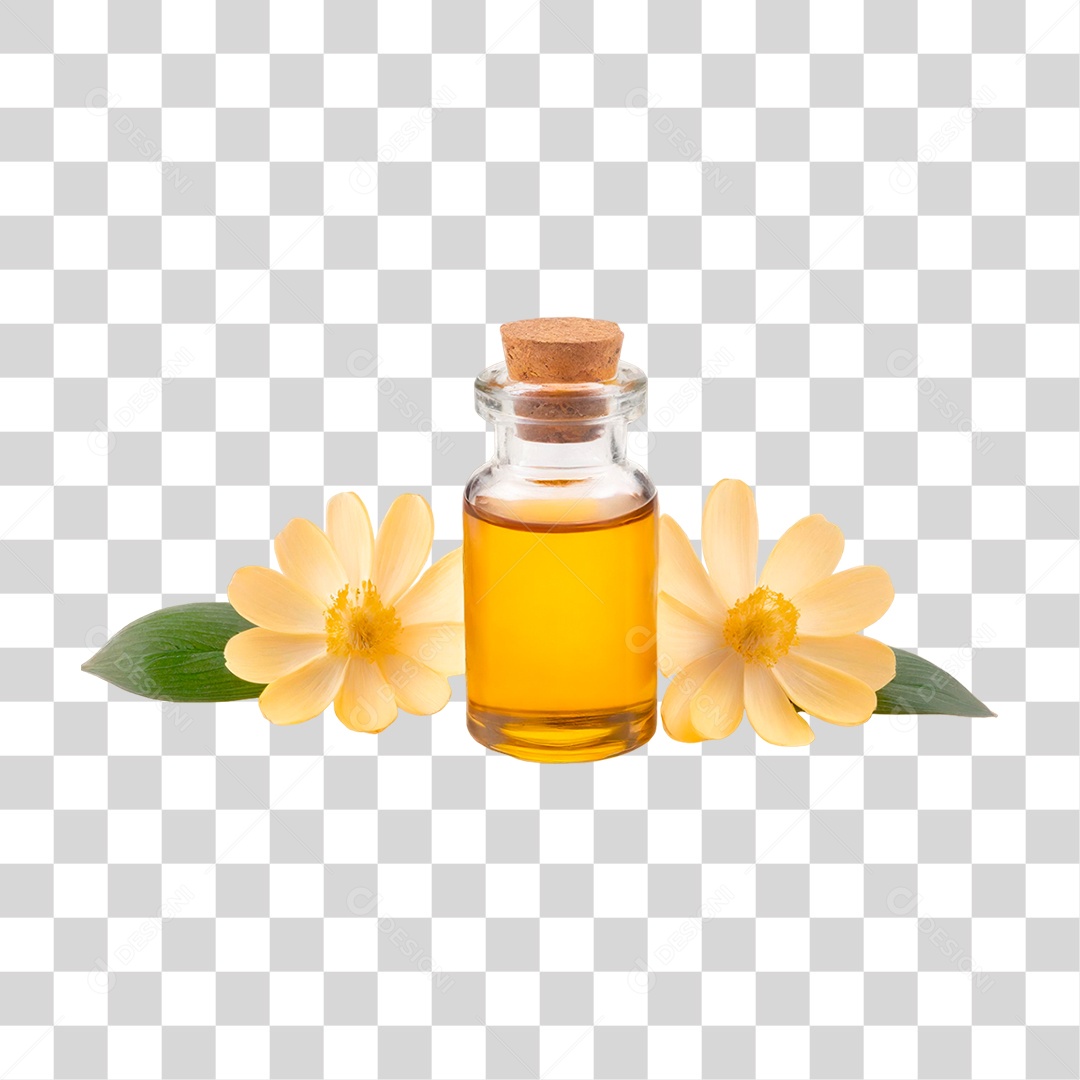 Frasco com Óleo de Canola PNG Transparente