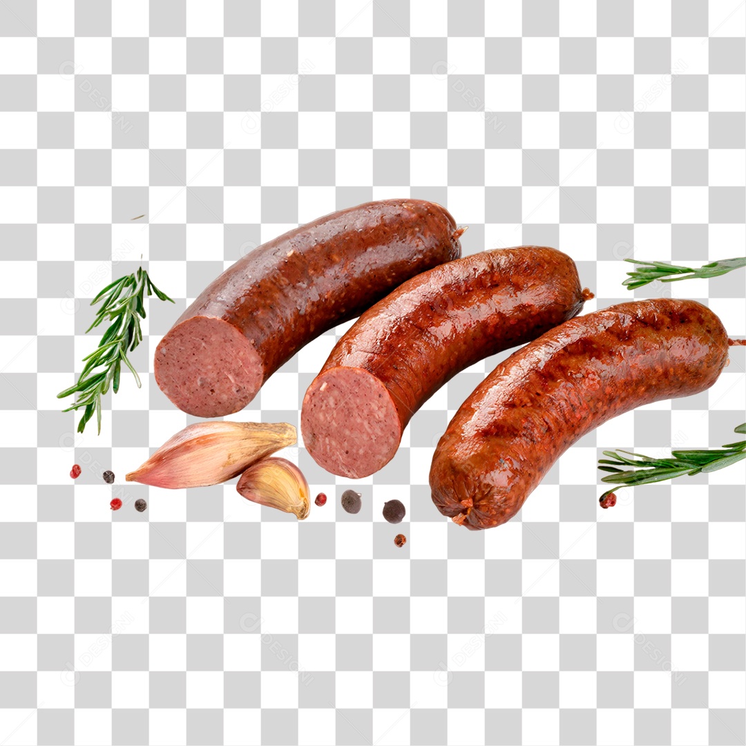 Linguiças Temperada PNG Transparente
