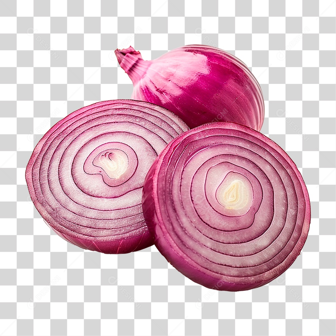 Cebola Roxa PNG Transparente