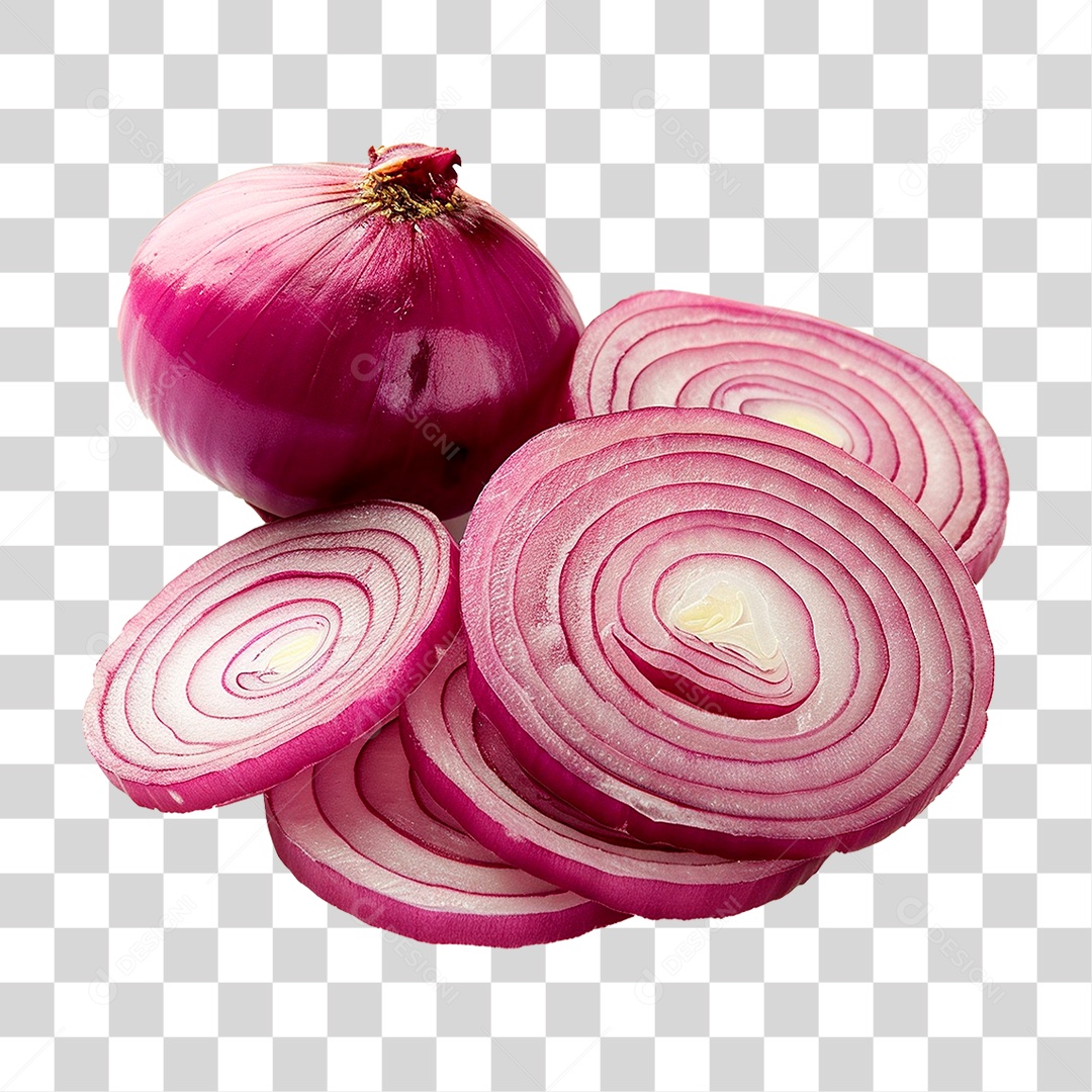 Cebola Roxa PNG Transparente