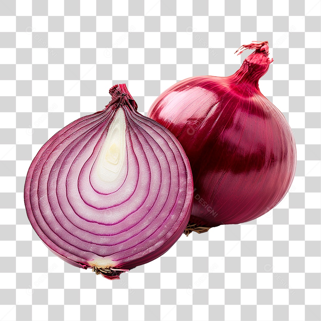 Cebola Roxa PNG Transparente