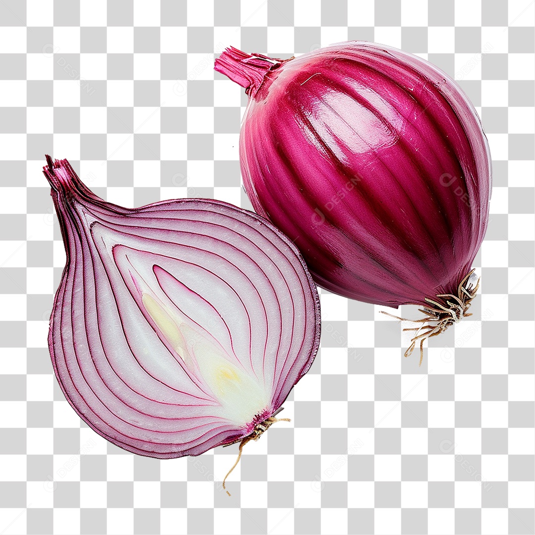 Cebola Roxa PNG Transparente