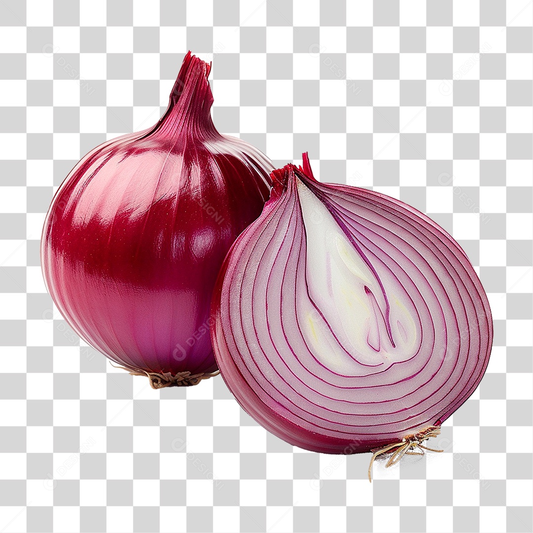 Cebola Roxa PNG Transparente
